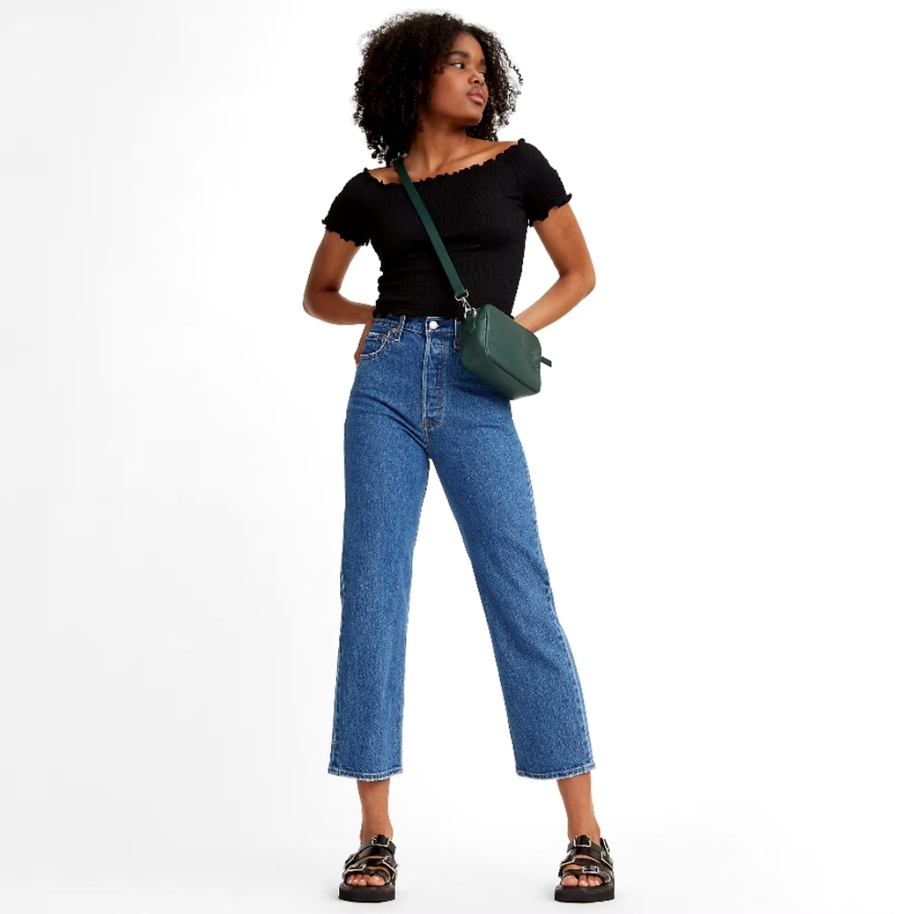 Levi's ribcage straight ankle jeans